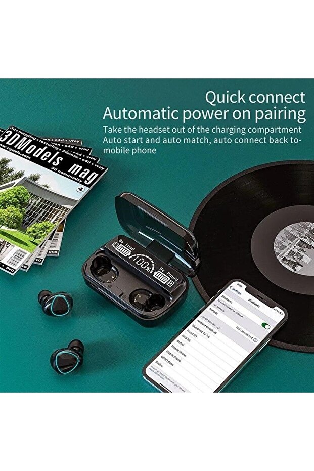 M10 Uyumlu Bluetooth Kulaklık - 8
