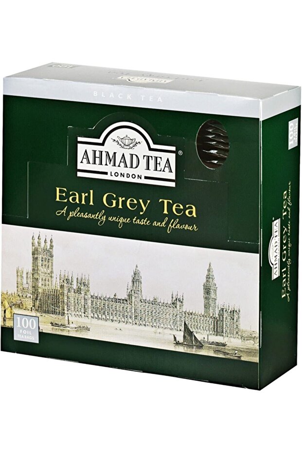 Ahmad Tea Earl Grey Tea Bergamotlu 100 Folyo Zarflı Poşet Çay