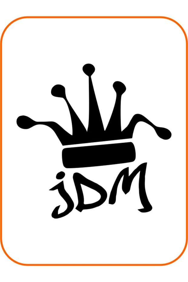Black Jdm Auto Sticker - 20x20 Cm