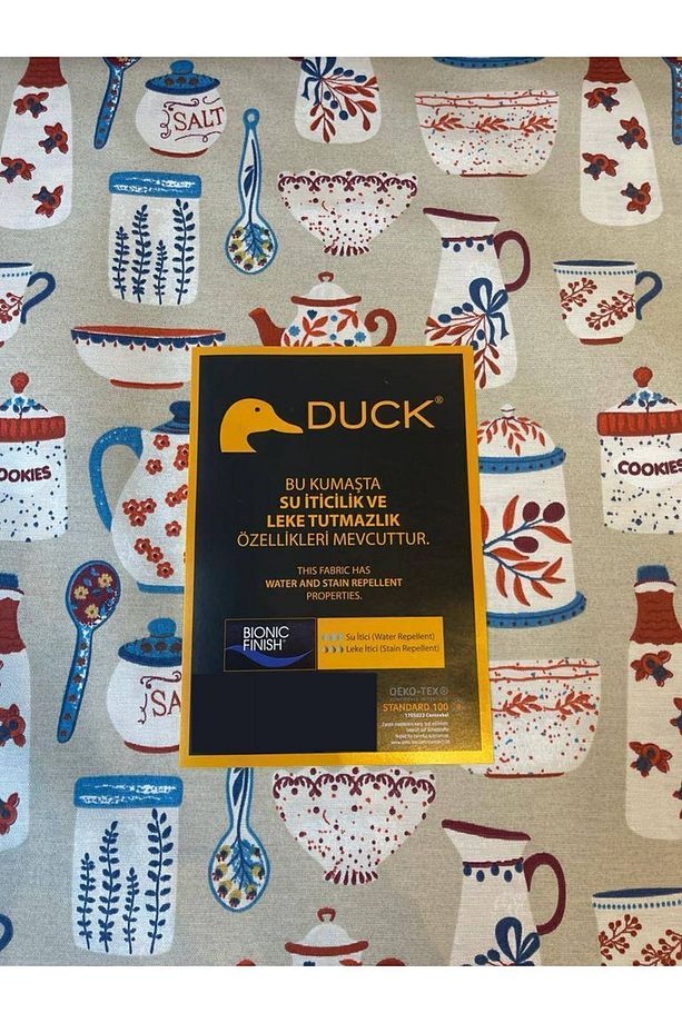 Mutfak Keten Fon Perde Bej Mutfak Kafe Kahve Temalı Rustik Kuşgözü Duck Keten Fon Perde - 2