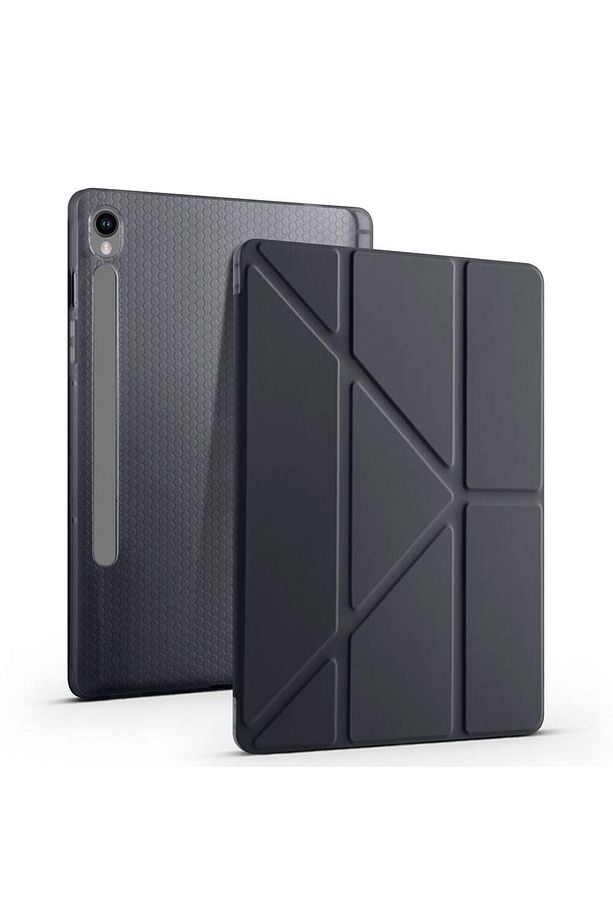 Galaxy Tab S9 FE Uyumlu Standlı Tablet Kılıf + Bluetooth Klavye Mouse Set - 4