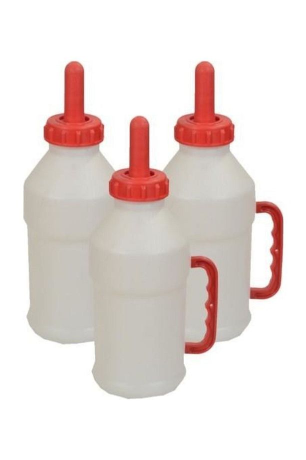 3 Adet Buzağı Dana Emzirme Biberonu 2,5 Lt - 1