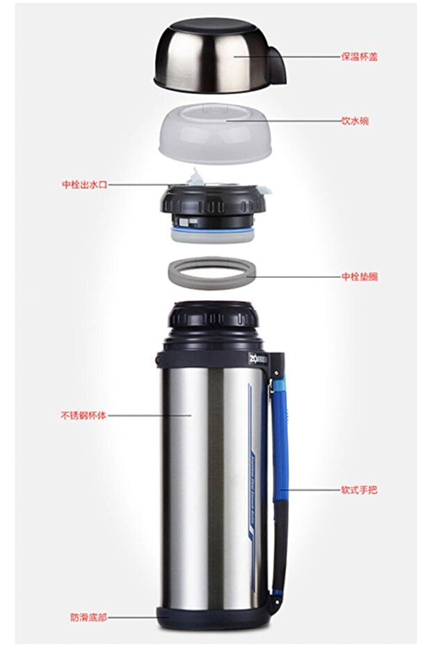 Paslanmaz Çelik Termos 2.0 Litre - 6