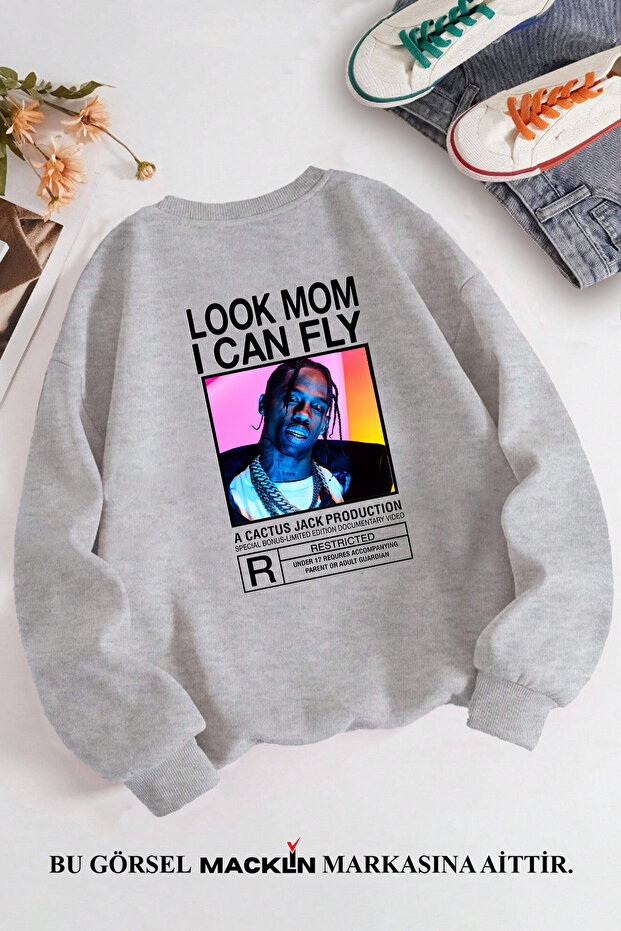 Unisex Women Men Travis Scott Cactus Jack Custom Design Printed Crew Neck Sweatshirt