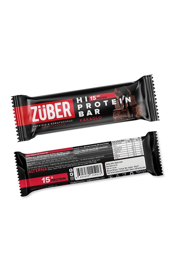 Yüksek Protein Bar Kakaolu 45g X 3 Adet - 5