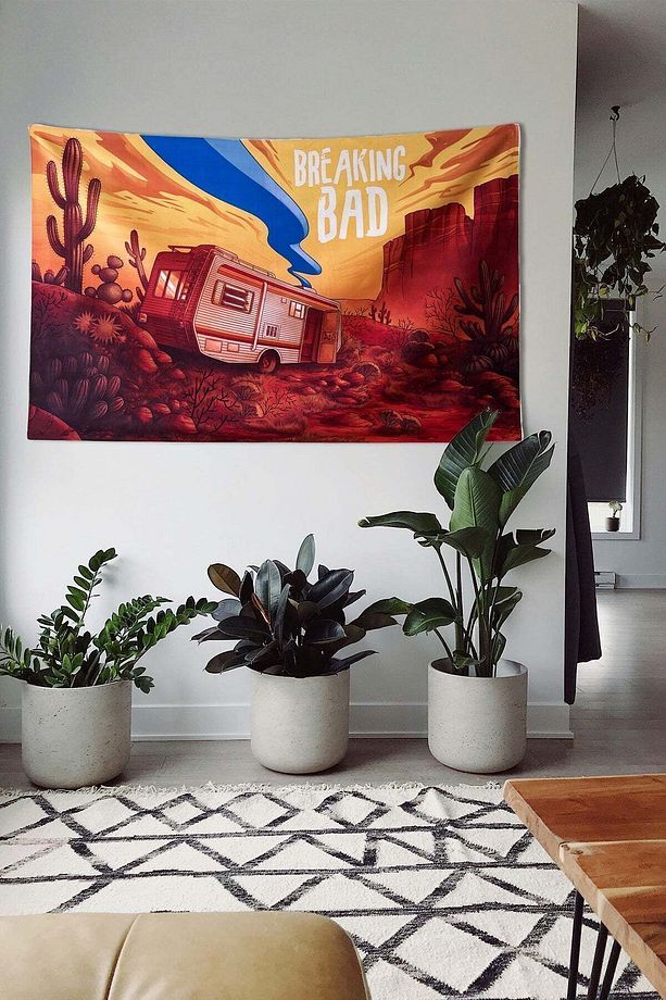 Breaking Bad Tasarımlı Duvar Örtüsü Ev Dekorasyon Duvar Halısı Tapestry - 1