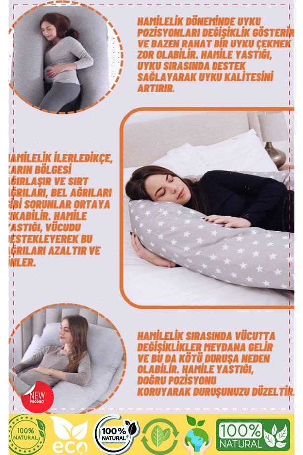 Bel Boyun Göbek Destekli Hamile Destek Yastığı Bacak Yastığı Hamile Uyku Yastıgi Hamile Yastıgi - 2