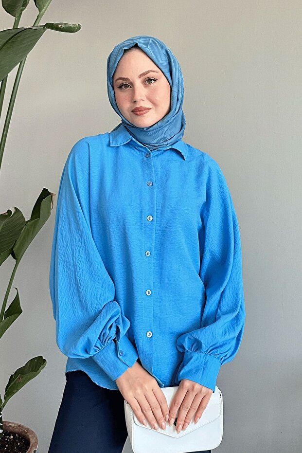 Salaş Basic Mavi Gömlek - 4