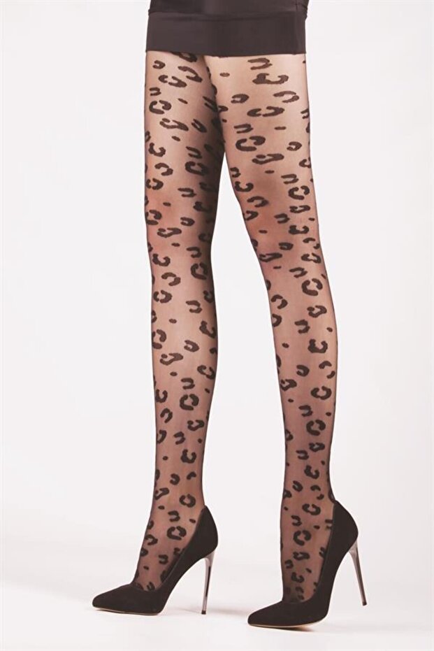 Daymod Retro Leopard Pattern Σετ καλσόν 2 τεμαχίων - 20 Density Thin - 1