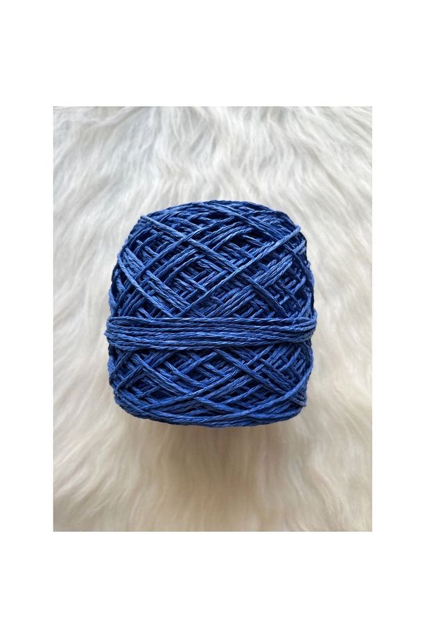 Kağıt Ip Saks Mavi Sarılmış Yumak 100 Gr Bobin - 1