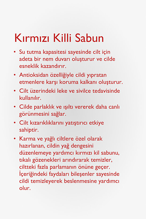 Kırmızı Killi Sabun 125 Gr - 2