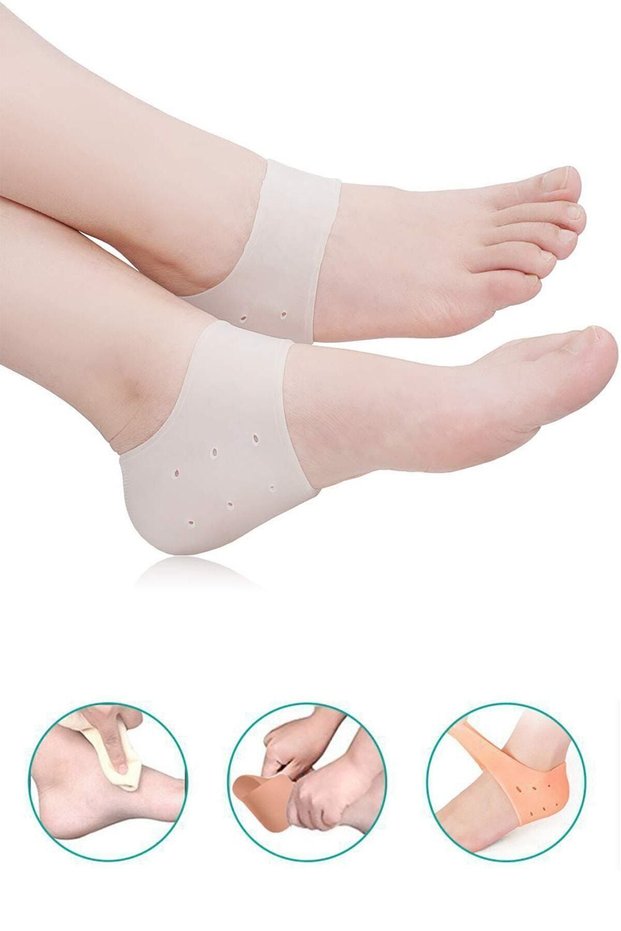 Silicone Heeled Shirt - Spur Crack Protector and Pain Relief
