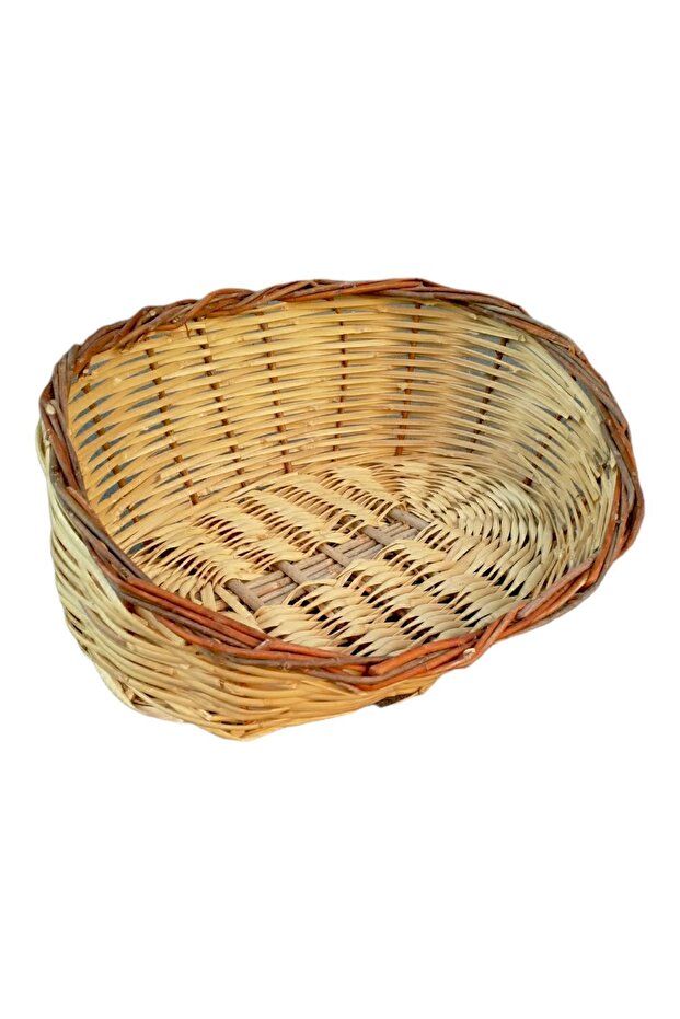 Wicker Cane Bamboo Grocery Basket Market Nuts Basket