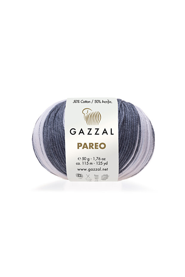 Pareo 50% Cotton 50% Acrylic – 50 g 115 m Summer Thin Knitting Yarn-10429-1 Pcs