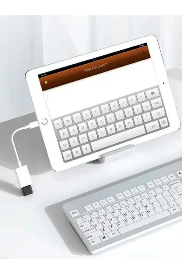 TÜM IPAD IPHONE CİHAZLARA UYUMLU LIGHTNING OTG ADAPTÖR (FLASH BELLEK MOUSE KLAVYE BAĞLAMAK İÇİN) - 2