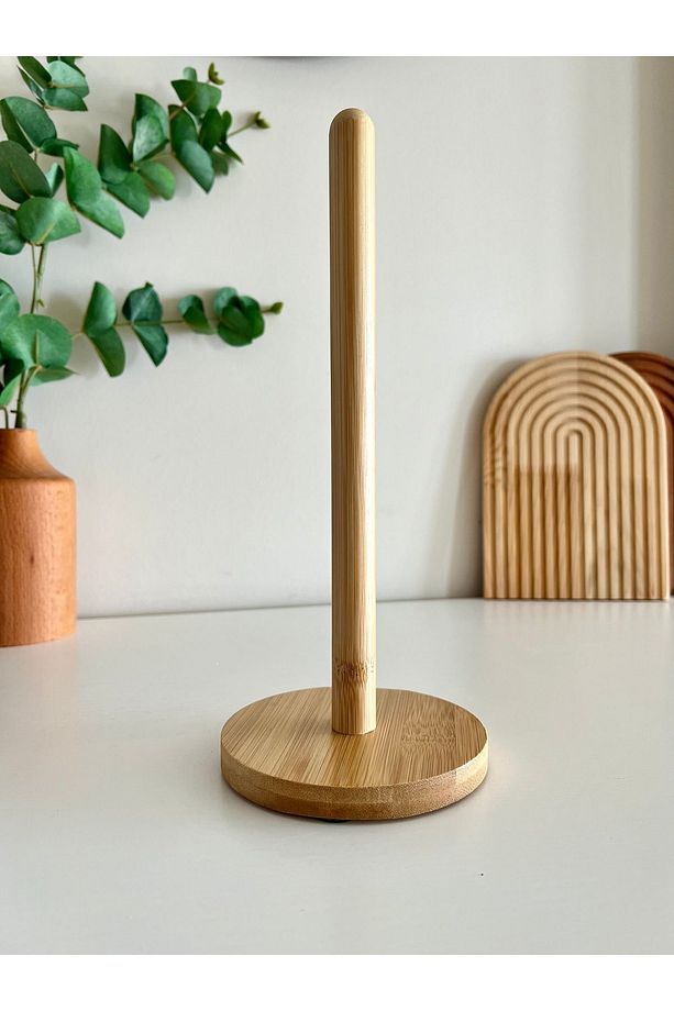 Bambu Kağıt Havluluk, Rulo Kağıt Havlu Tutacağı Kare - 4