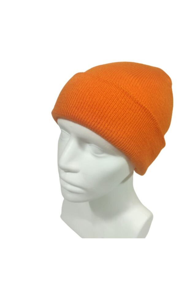 قبعة برتقالية أساسية قابلة للطي للجنسين - 2