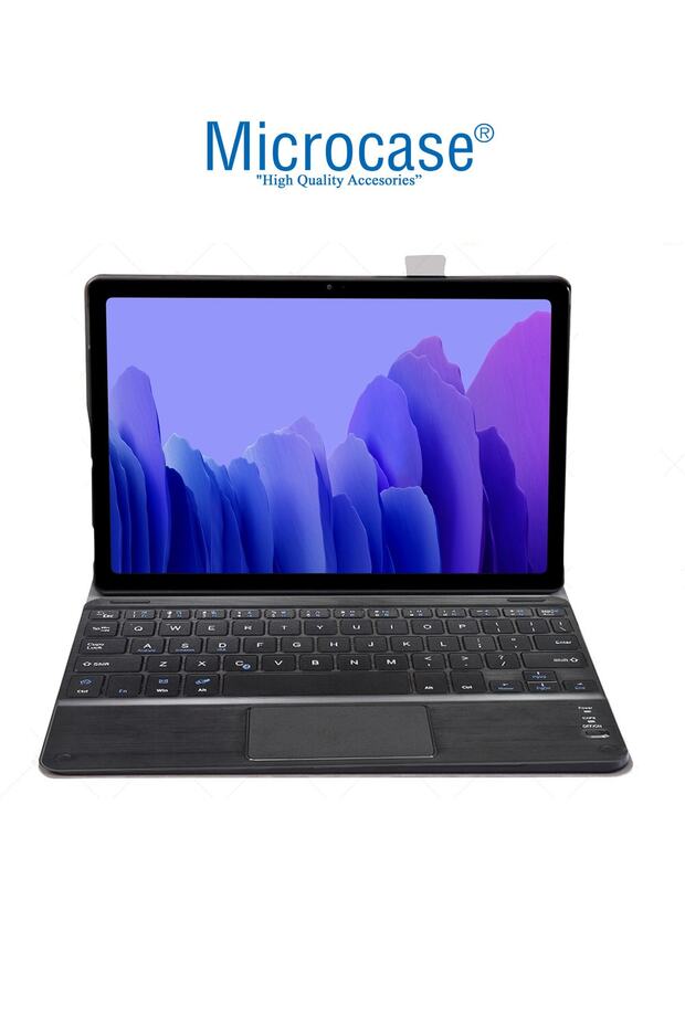 Samsung Galaxy Tab A7 T500 T505 T507 10.4 Bluetooth Klavye + Touchpad Standlı Kılıf - Bkk2 - 2