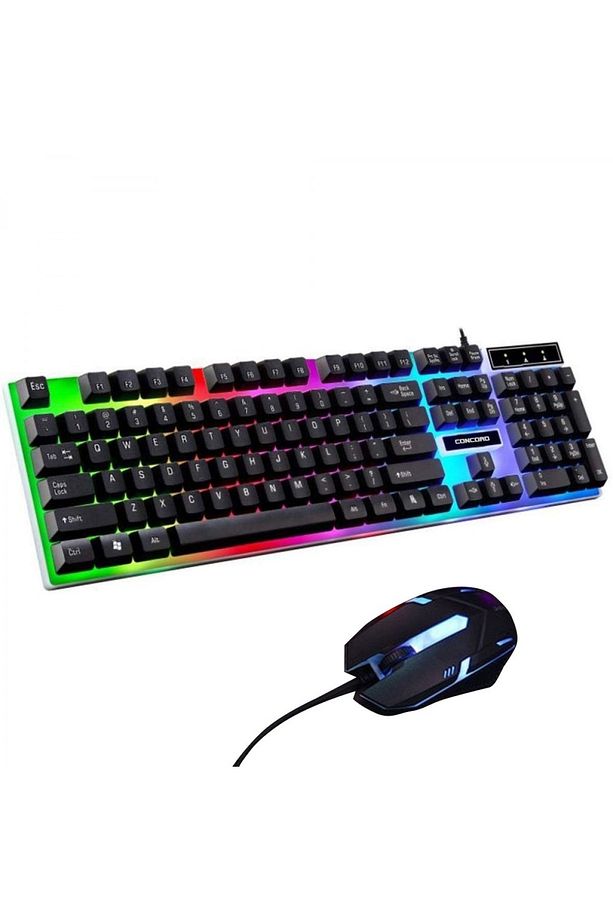 C-56 Led Işıklı Oyuncu Türkçe Q Klavye Mouse Set - 3