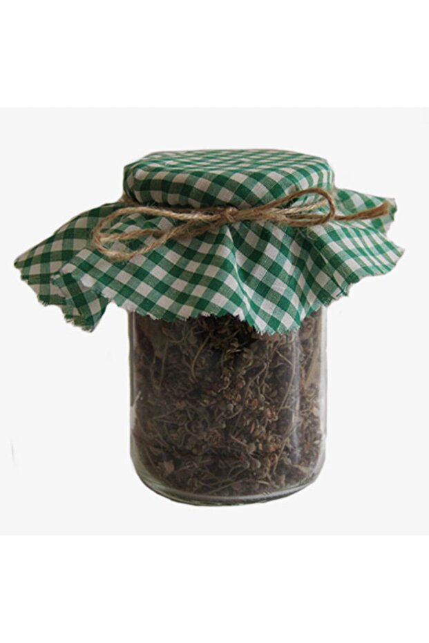 Green Gingham Fabric Jar Lid (12 CM) - Price is for 10 Pieces