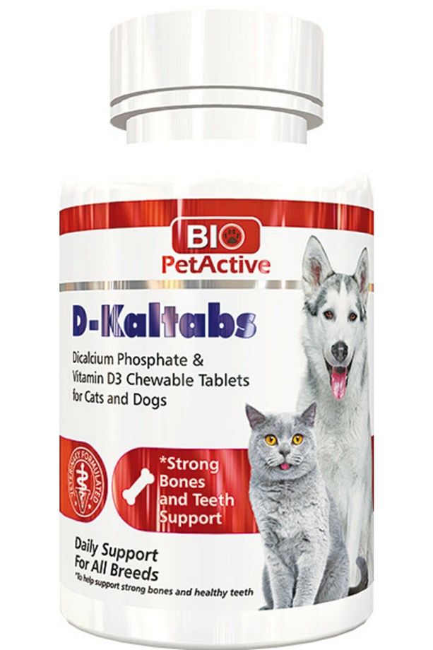 Bio Pet Active D-kaltabs Kedi Ve Köpekler Için Kalsiyum Tableti 84 Tablet - 1