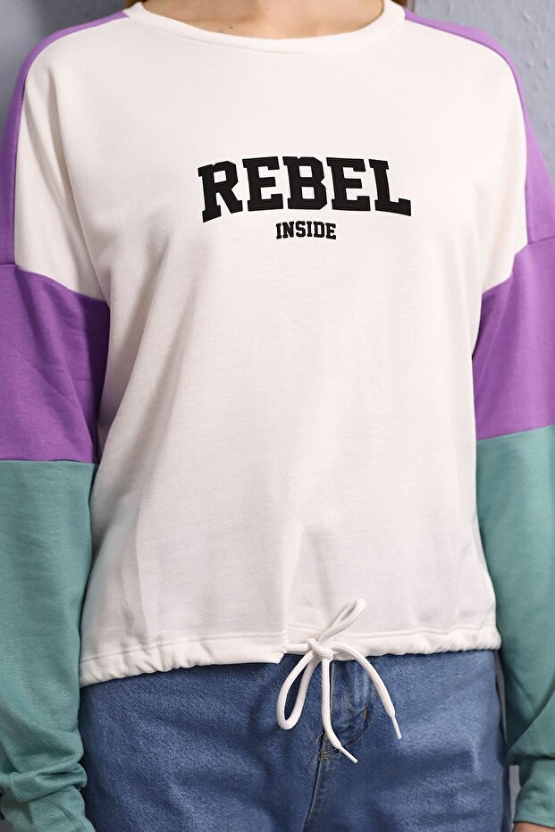 Hooded Patterned Sweat - 5