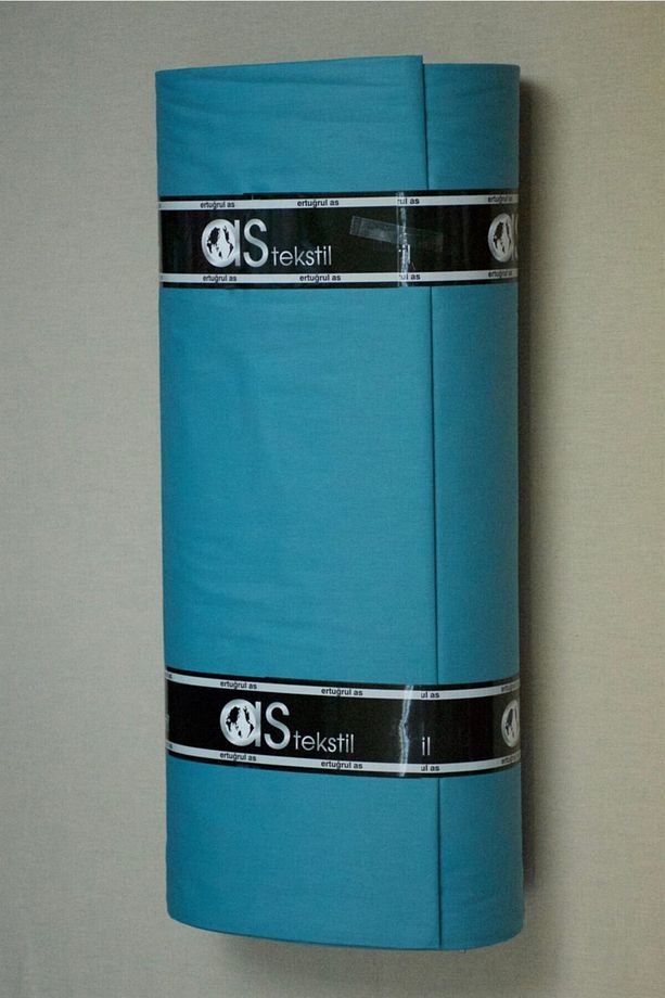Poplin Kumaş Açık Petrol %100 Pamuk Süper Lüks Akfil (1 METRE) - 1
