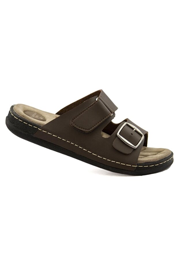 Lord Brown Men's Anatomical Orthopedic Comfortable Sole Daily Slippers