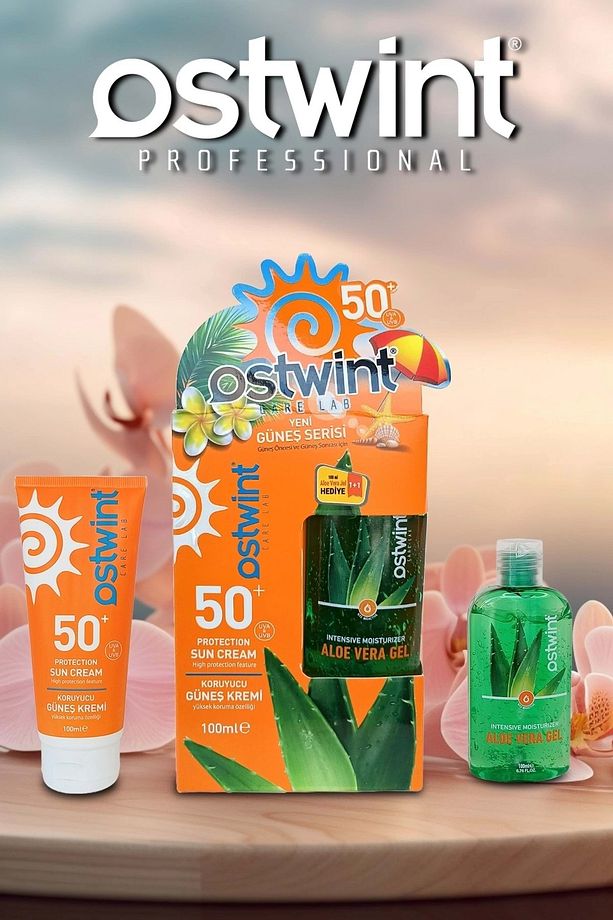 Spf 50 Güneş Kremi 100 ml E Vitaminli Aloe Vera Jel 100 ml Hediyeli - 3