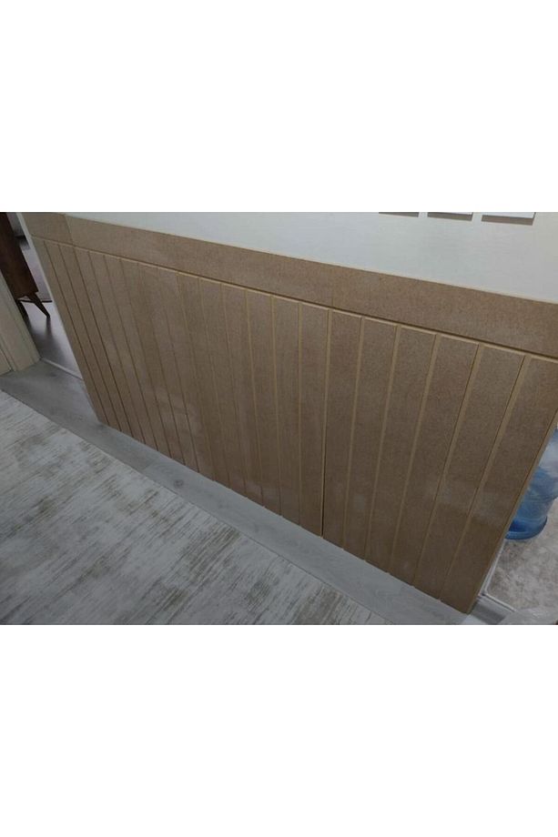 Dekoratif, Duvar Çıtası, Ahşap Duvar Paneli, Boyanabilir, Ham, Mdf, 9 x 102(1 ADET) - 5
