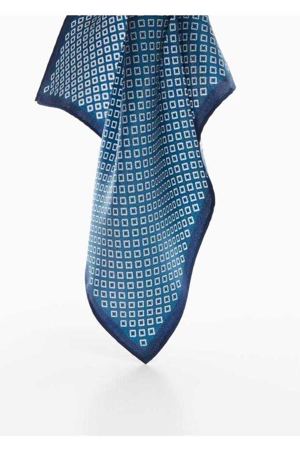 Desenli Dut Ipek Fular - 1