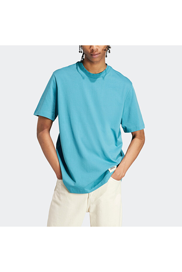 M Lng Q3 Mavi Erkek Tişört Ij9628 - 1