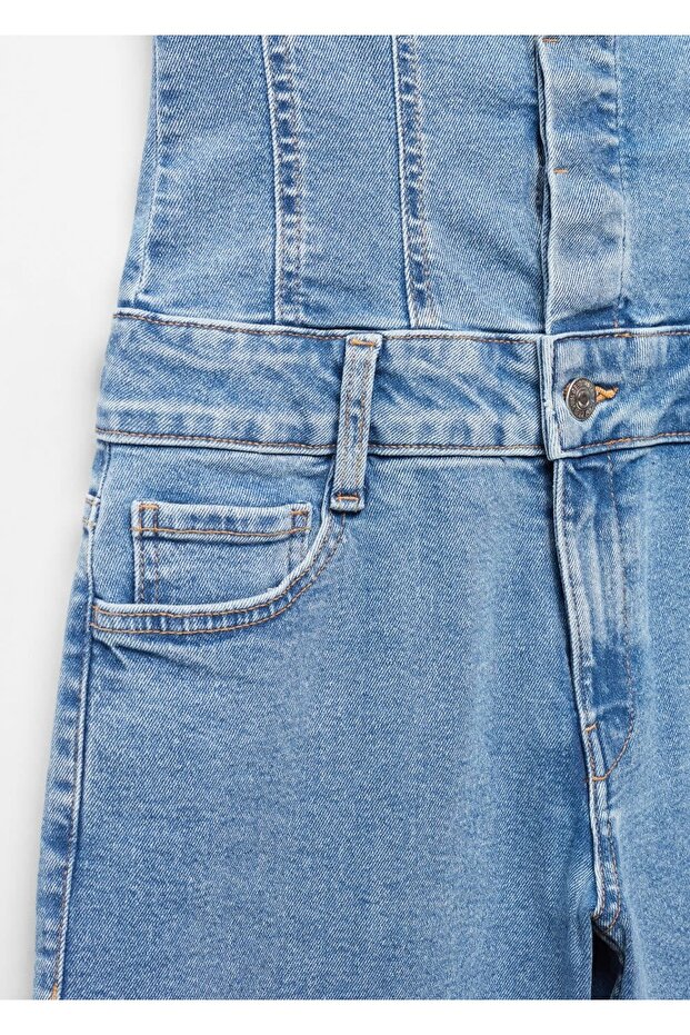 Straplez denim tulum - 5