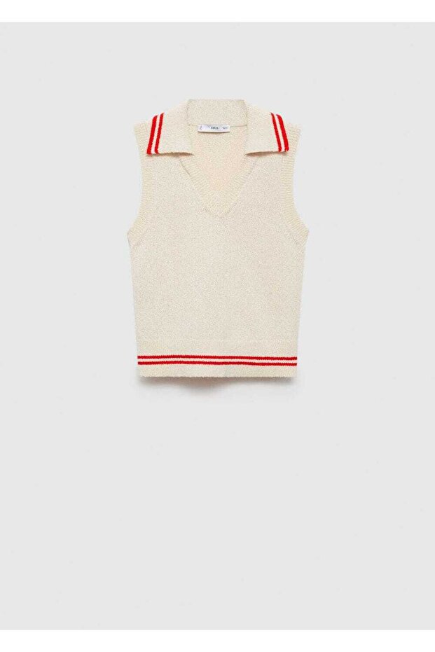 Çizgili örgü süveter - 3