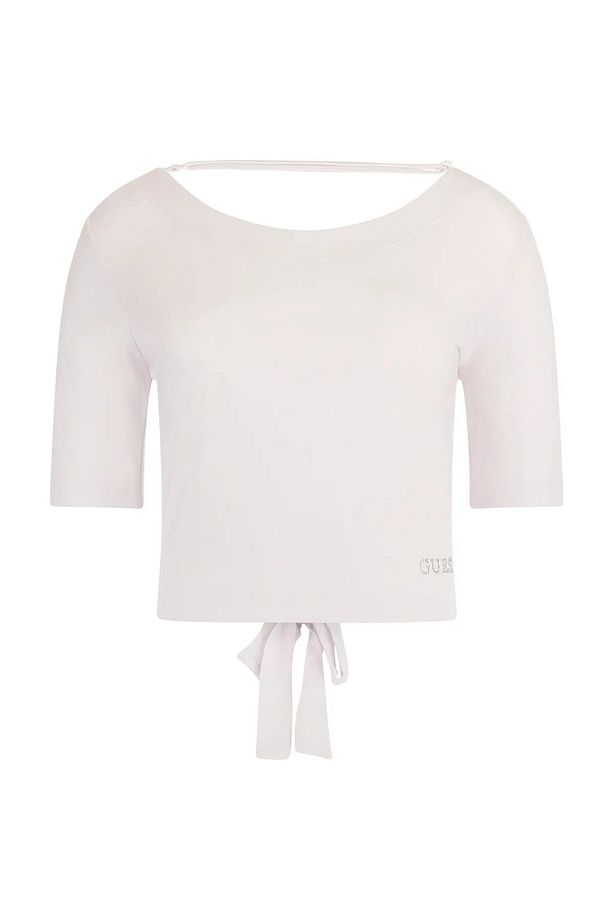 SS RN BACK BOW KADIN CROP-W3GI28K68D2-EKRU - 1