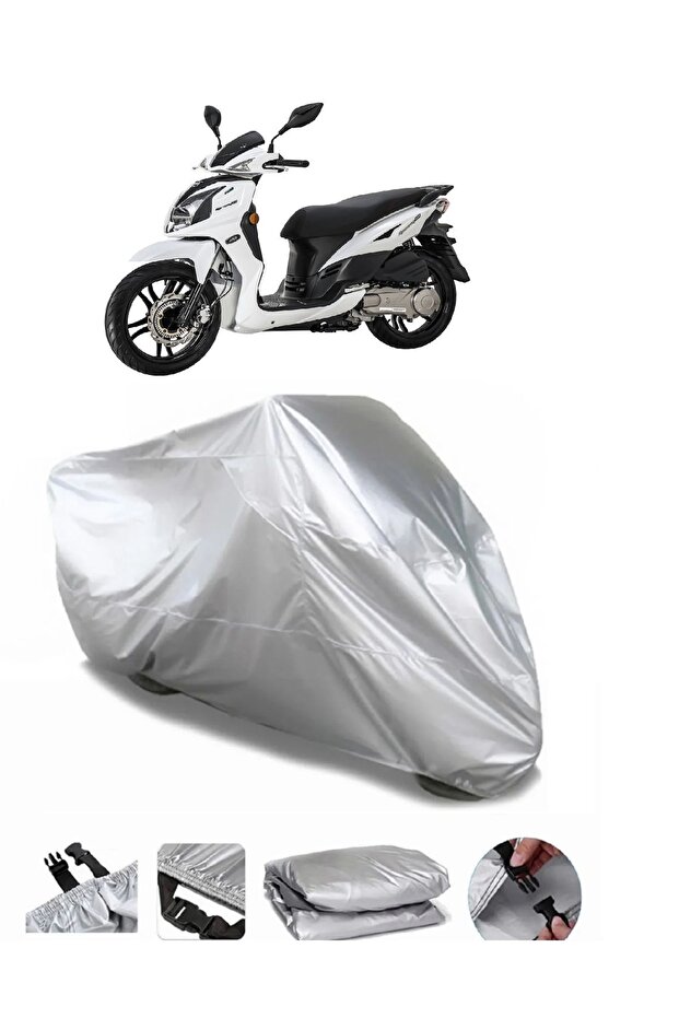 علامة تجارية رمادية مقاومة للماء لدراجة نارية Sym Sym Symphony SR 125