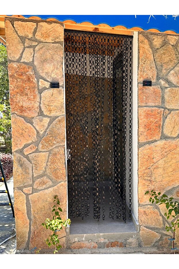 Perde,bambu ,halka,siyah, 90*200 Cm. - 7