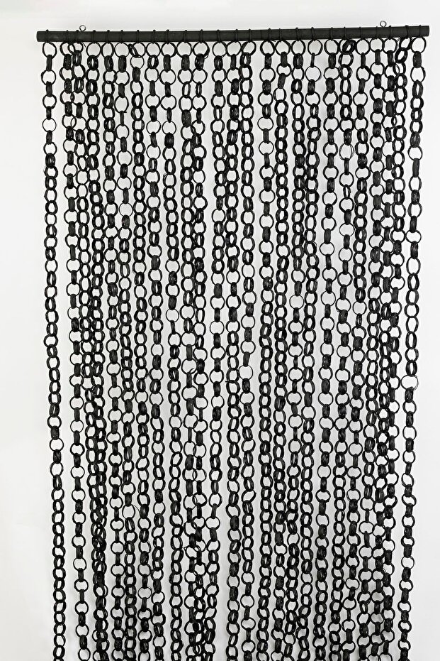 Perde,bambu ,halka,siyah, 90*200 Cm. - 1