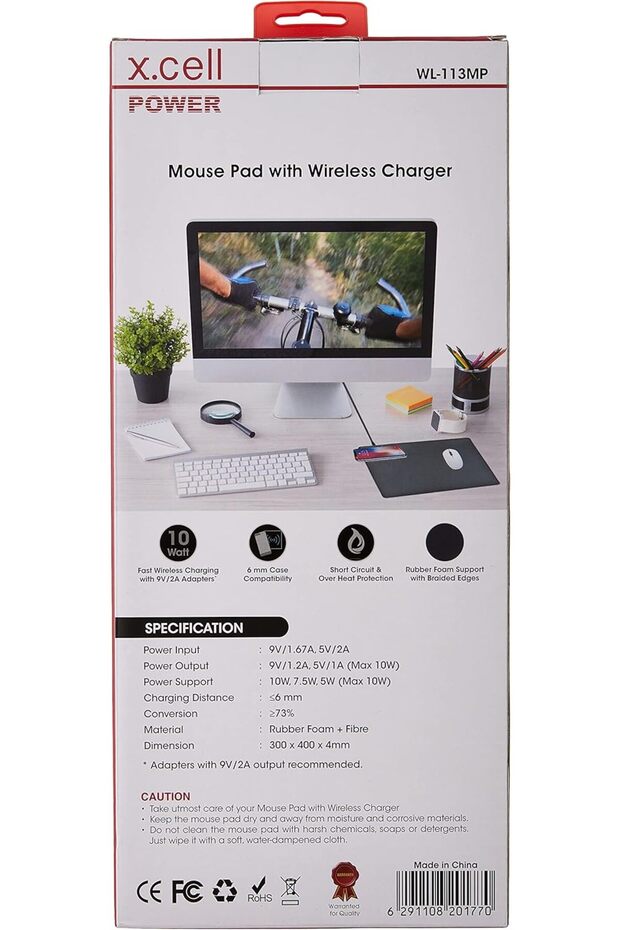 لوحة ماوس مع شحن لاسلكي سريع بقوة 10 وات Wl-113Mp - 2