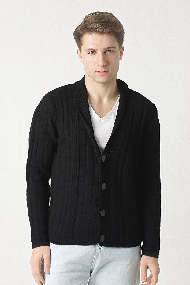72400 Shawl Collar Knitwear Cardigan