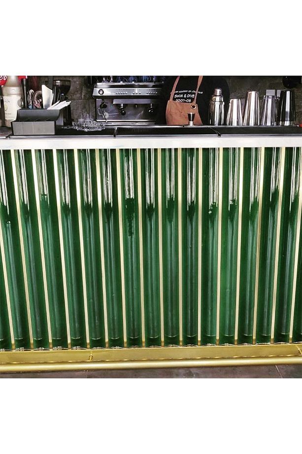 10x50 Bar Önü Yeşil Çini Seramik - 2