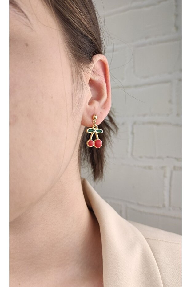 Cherry Branch Küpe - 1