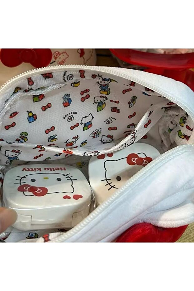 Hello Kitty White Plush Pen Holder Fabric - 5