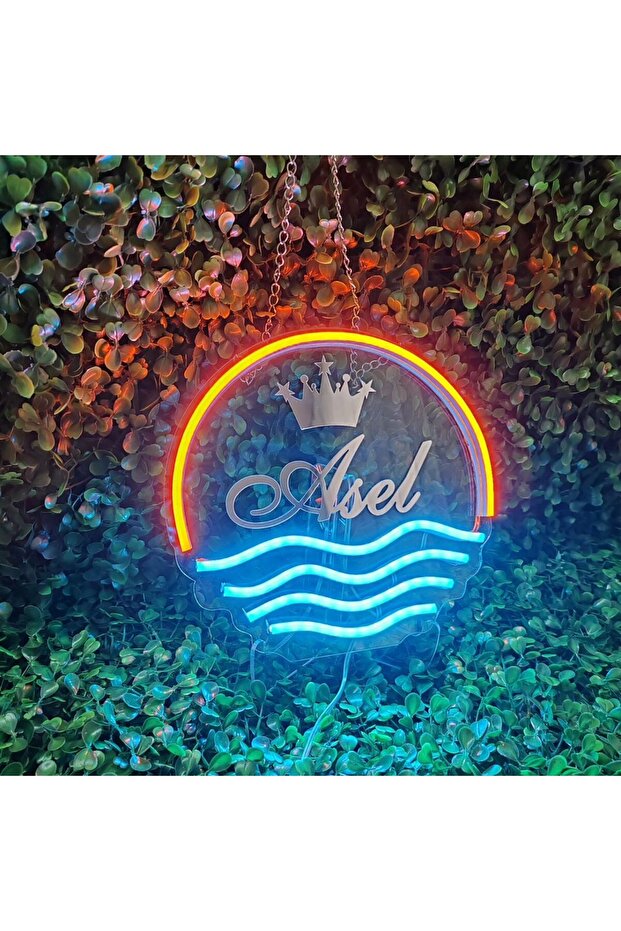 Deniz Temalı Isme Özel Led - 4