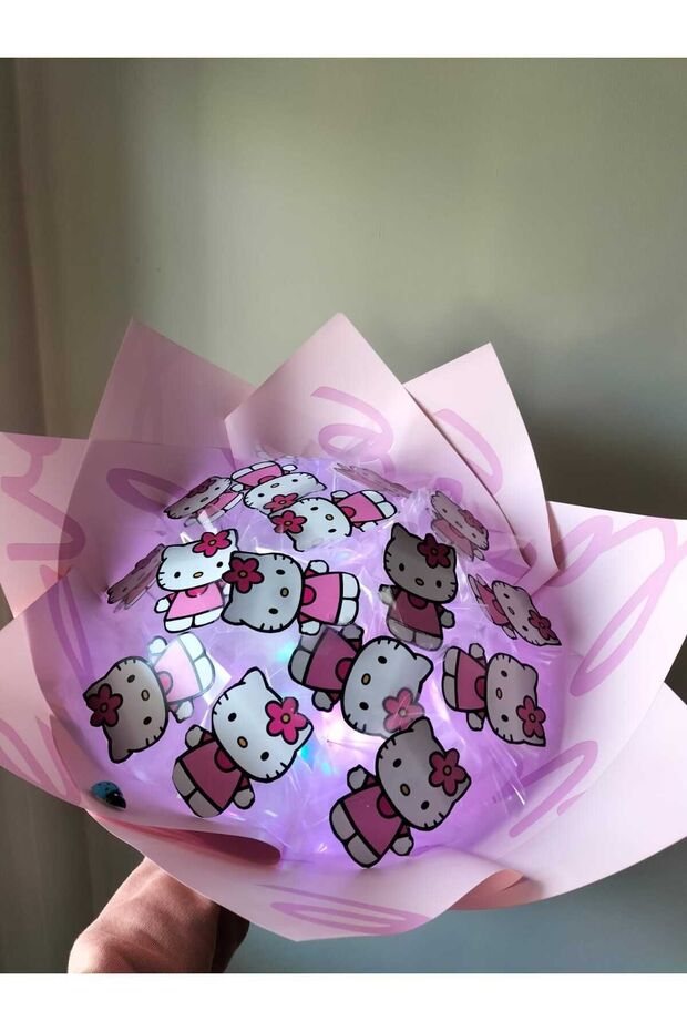 Led Işıklı Hello Kitty Buketi - 2