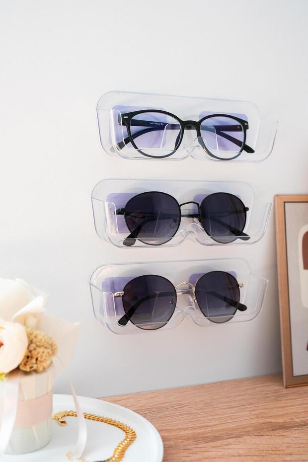 3 db átlátszó napszemüveg - szekrényrendező - 4