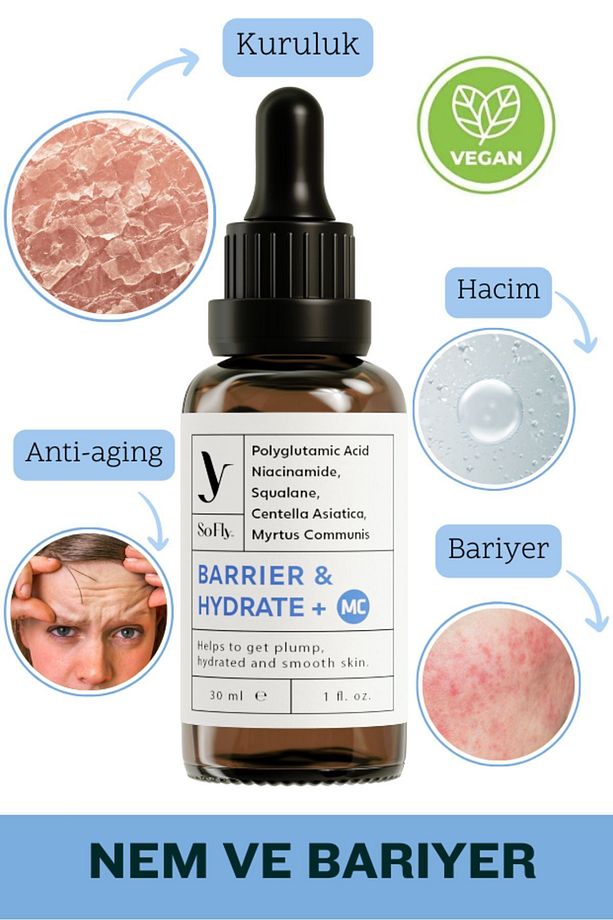 Barrier & Hydrate Polyglutamic Asit Nemlendirici Serum Mc 30ml - 1