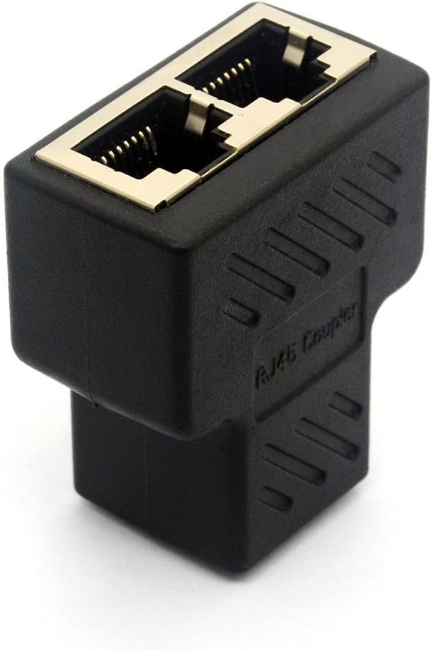 Eternet internet Çoğaltıcı RJ45 Adaptörü 1 ila 2 Ethernet RJ45 Çoğaltıcı  Cat7 Cat6 Cat5e - 2