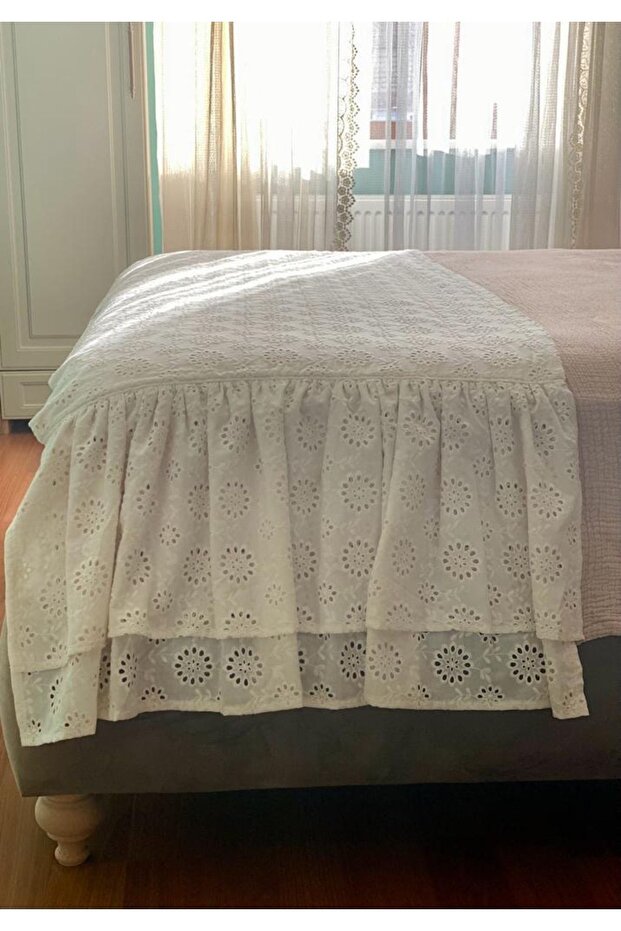 مجموعة مفارش السرير الإسكالوب - 4