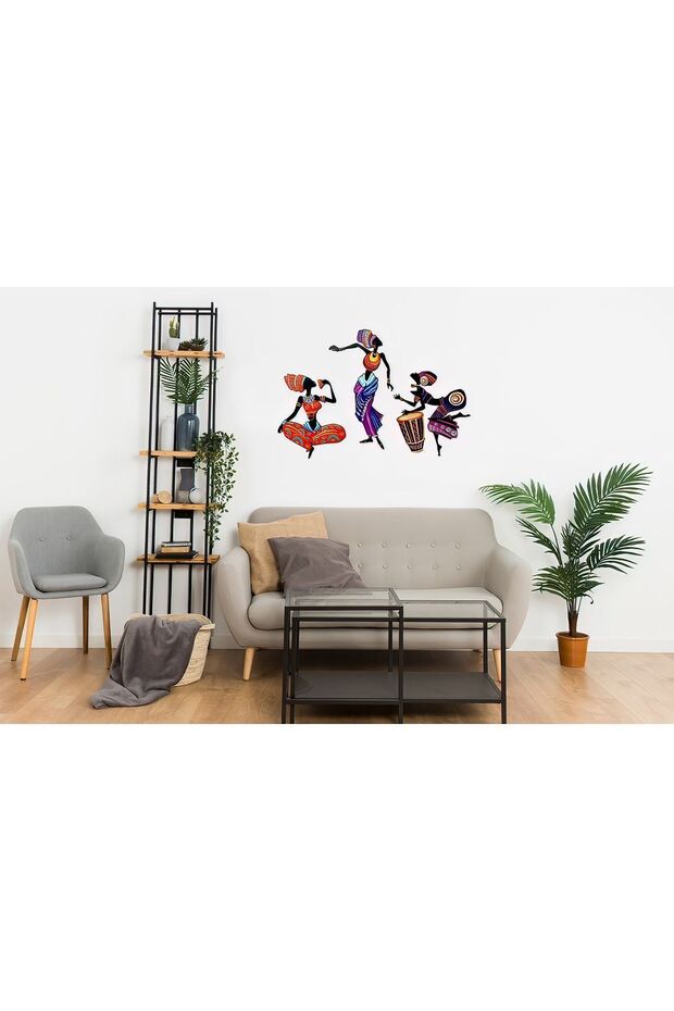 Afro Afrikalı Dansçı Kadın Duvar Tablosu - 1